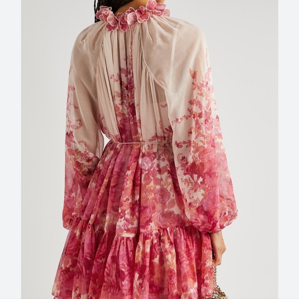 Zimmermann High Tide Lantern Mini Dress